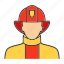 fire, firefighter, firefighting, fireman, occupation, profession, job 