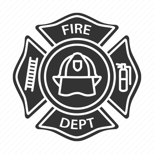 Badge, department, emblem, fire, firefighter, fireman, label icon - Download on Iconfinder
