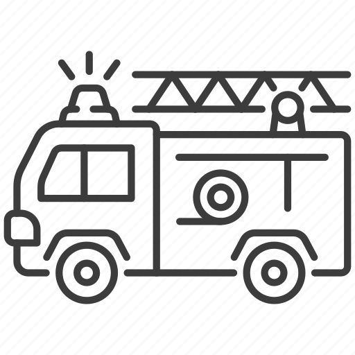 Fire, engine, car, truck, transport, transportation, vehicle icon - Download on Iconfinder