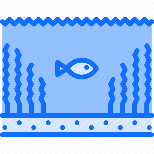 Bottom, fish, water, sand, seaweed, sea, ocean icon - Download on Iconfinder