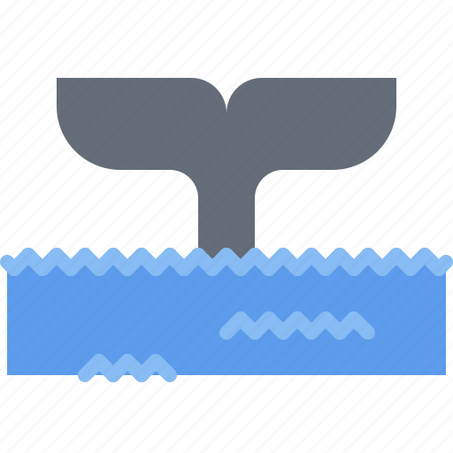 Whale, tail, water, sea, ocean, nature icon - Download on Iconfinder