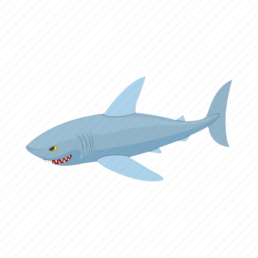 Cartoon, fear, fish, predator, sea, shark, teeth icon - Download on Iconfinder
