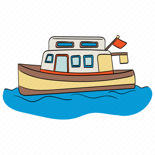 Fishing boat, fishing, fisherman, fishery, trawler, fishing industry, boat icon - Download on Iconfinder