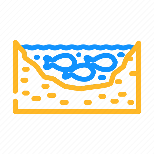 Pond, fish, market, product, sea, showcase icon - Download on Iconfinder