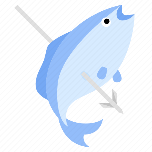 Fish, spearfishing, fishing, spearing, spear, catch icon - Download on Iconfinder