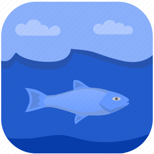 Beluga, fish, fishing, under, water icon - Download on Iconfinder