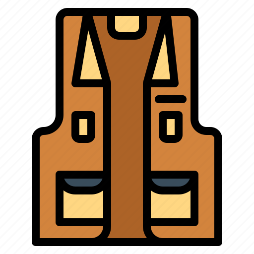 Camping, clothes, fashion, fishing, vest icon - Download on Iconfinder