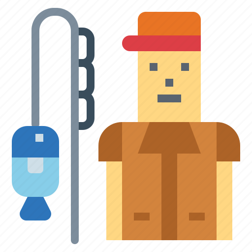 Fisherman, fishing, jobs, professions icon - Download on Iconfinder