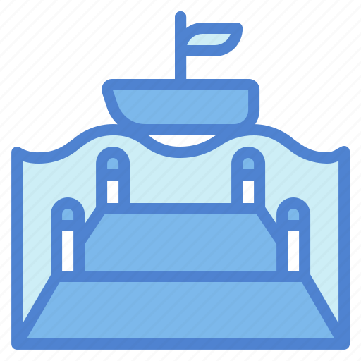 Dock, lake, pier, sea icon - Download on Iconfinder