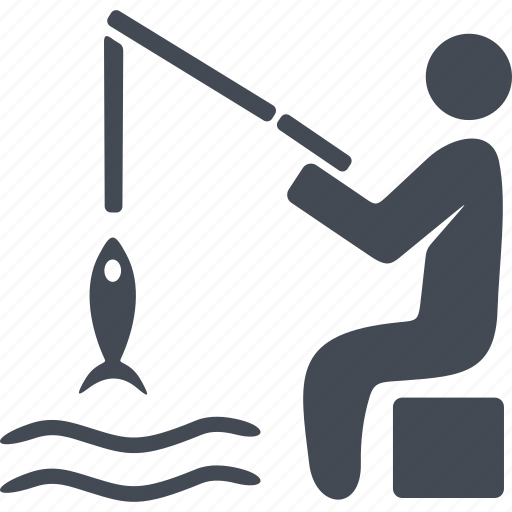 Fishing, fisherman, fish, water, catch icon - Download on Iconfinder