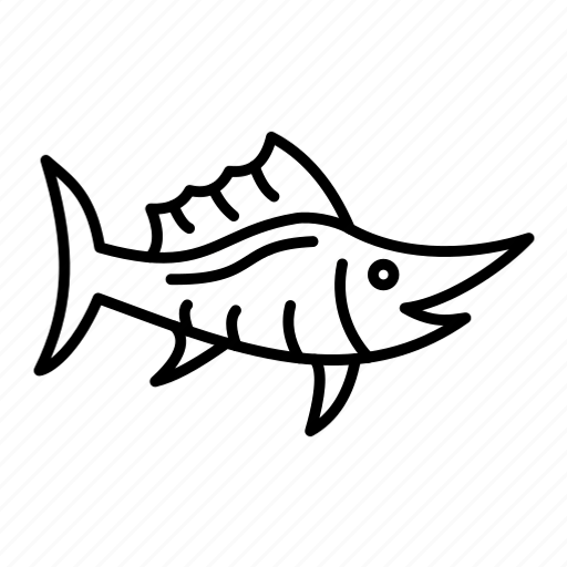 Swordfish, wildlife, aquatic, marlin, sailfish, billfish icon - Download on Iconfinder