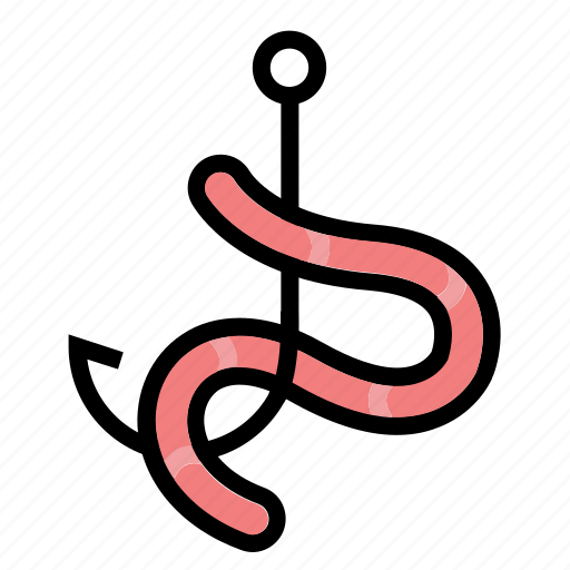 Bait, fishing, hook, worm, equipment icon - Download on Iconfinder