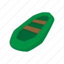 background, boat, cartoon, green, inflatable, raft, rubber