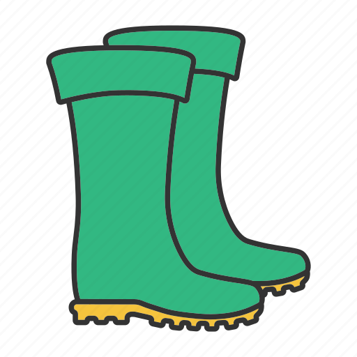 Boots, footwear, gumboots, protection, rubber, shoes, waterproof icon - Download on Iconfinder