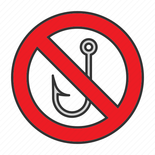 Angle, angling, fish, fishhook, fishing, hook, stop icon - Download on Iconfinder