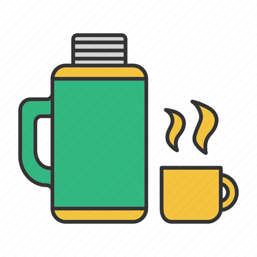 Cup, drink, flask, hot, tea, thermos, travel icon - Download on Iconfinder