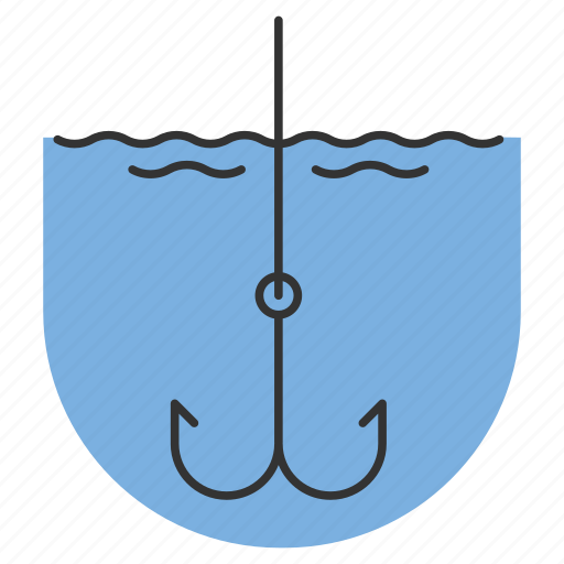 Angle, angling, fishhook, fishing, gear, hook, tackle icon - Download on Iconfinder
