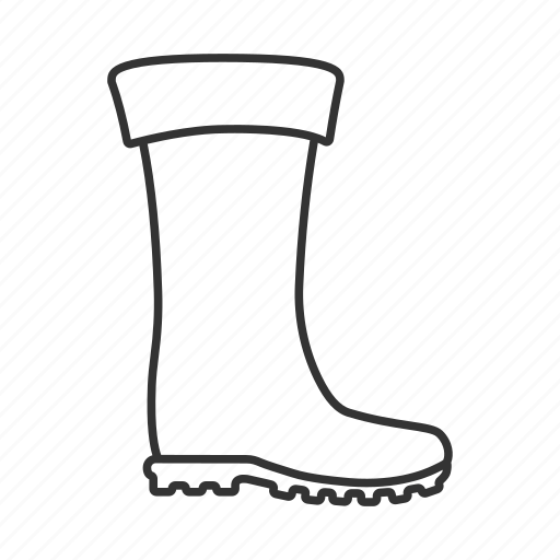 Boot, clothes, footwear, gumboot, rubber, shoes, waterproof icon - Download on Iconfinder