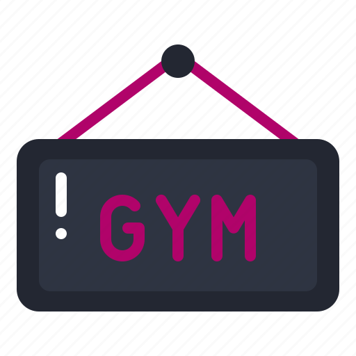 Gym, gymnasium, lifestyle, sport, hanging, training, sign icon - Download on Iconfinder