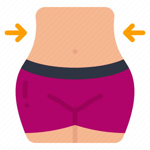 Waist, slim, weight, loss, reduce, thin, fit icon - Download on Iconfinder