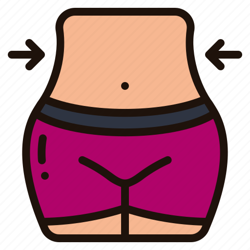Waist, slim, weight, loss, reduce, thin, fit icon - Download on Iconfinder