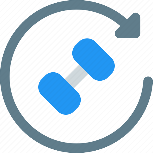 Reload, dumbbell, fitness, weight icon - Download on Iconfinder