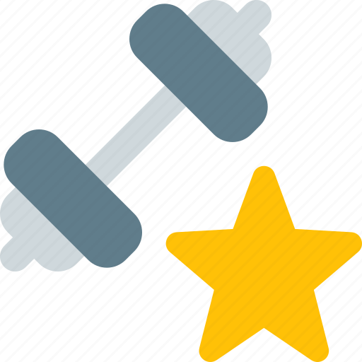 Star, dumbbell, gym, weight icon - Download on Iconfinder
