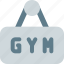 gym, sign, workout, fitness 