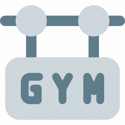 Gym, sign, training, fitness icon - Download on Iconfinder