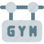 gym, sign, training, fitness 