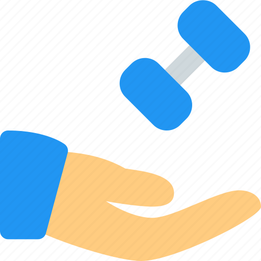 Hand, share, dumbbell, workout icon - Download on Iconfinder