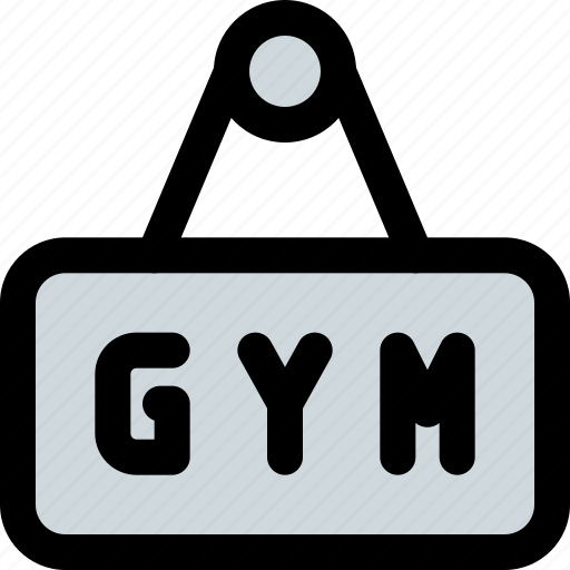Gym, sign icon - Download on Iconfinder on Iconfinder