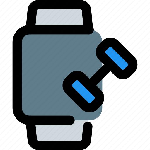 Smartwatch, dumbbell, weight, gadget icon - Download on Iconfinder