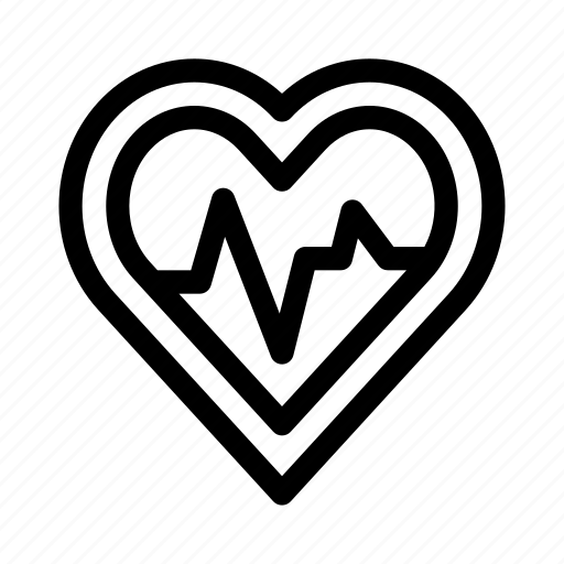 Heart, rate, love, pulse, medical, electrocardiogram icon - Download on Iconfinder