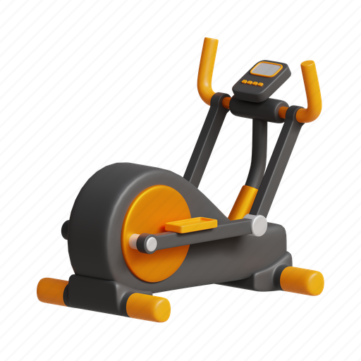 Elliptical, fitness, exercise, gym, dumbbell, workout, sports 3D illustration - Download on Iconfinder