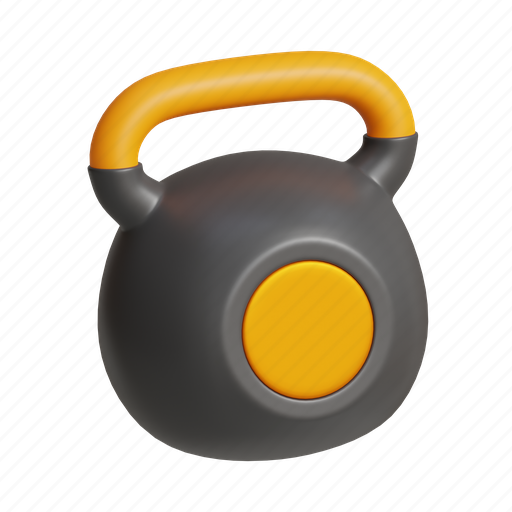 Kettlebell, fitness, gym, exercise, sports, dumbbell, workout 3D illustration - Download on Iconfinder