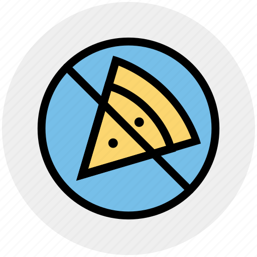 Ban, ban fast food, forbidden pizza, no junk food, no pizza, prohibited pizza, restriction icon - Download on Iconfinder
