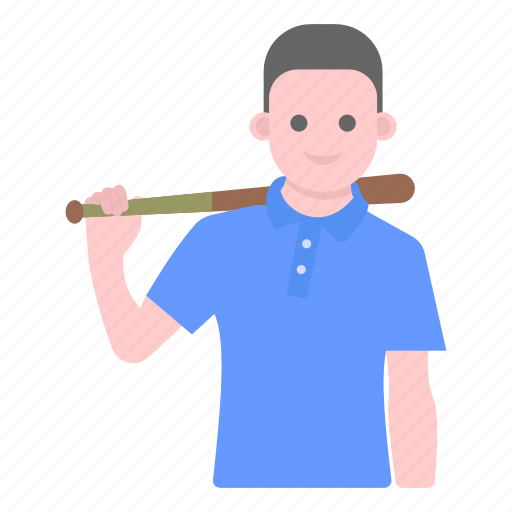 Sports man, baseball player, athlete, player, sports person icon - Download on Iconfinder