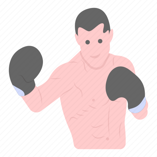 Fighter, boxer, boxing player, boxing fighter, athlete icon - Download on Iconfinder