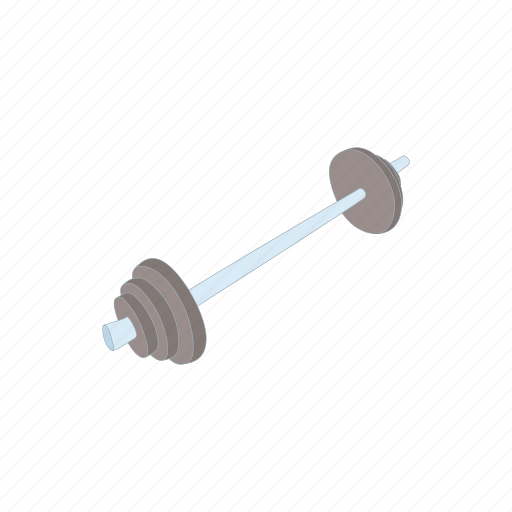 Athletic, barbell, bodybuilding, cartoon, gym, rod, weight icon - Download on Iconfinder