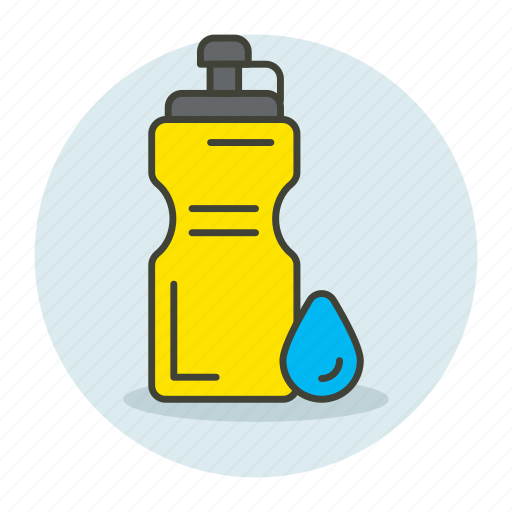 Water bottle, plastic bottle, gym bottle, drink, water drop, beverage icon - Download on Iconfinder