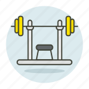 bench press, weight barbell, machine, exercise, equipment, gym