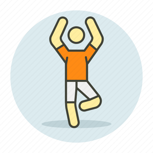 Yoga, meditation, exercise, physical, workout, weight losing icon - Download on Iconfinder