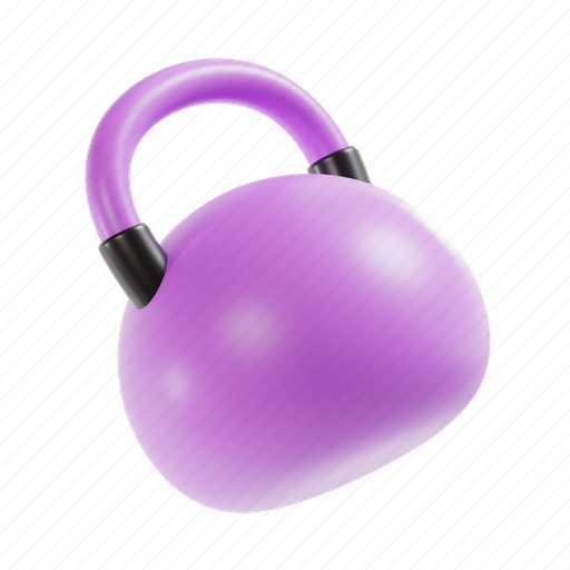 Kettlebell, gym, workout, weight, weightlifting, bodybuilding, fitness 3D illustration - Download on Iconfinder