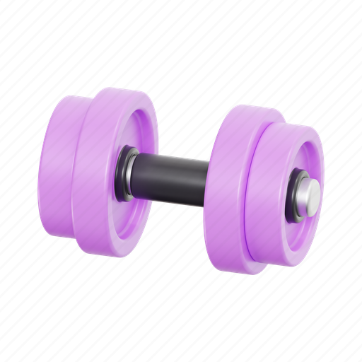 Dumbbell, gym, workout, weight, weightlifting, bodybuilding, fitness 3D illustration - Download on Iconfinder