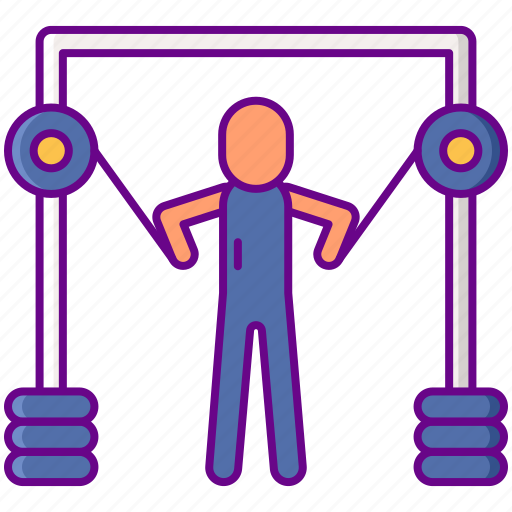 Cables, excercise, fitness, workout icon - Download on Iconfinder
