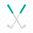 golf, hockey, sticks, sticks icon 
