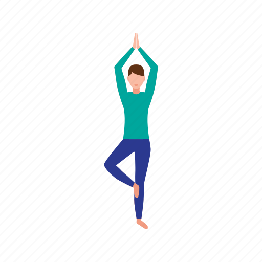 Exercise, pose, standing, yoga icon - Download on Iconfinder