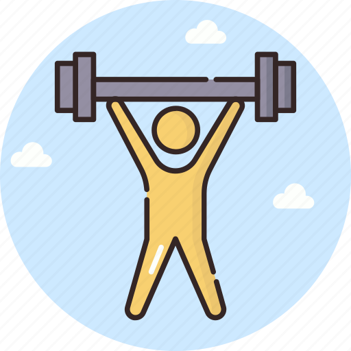 Exercise, fitness, lifting weights, muscles, power, pump, sports icon - Download on Iconfinder