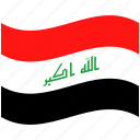 country, flag, iraq, national, world